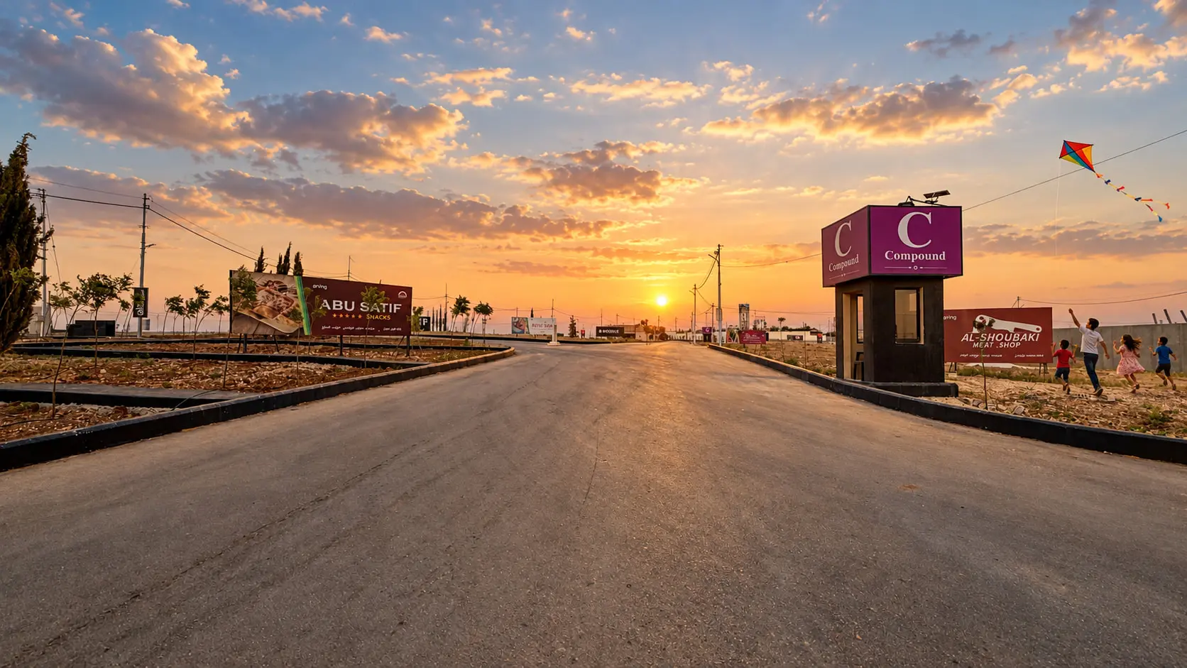طائرات ورقية عند كمباوند C